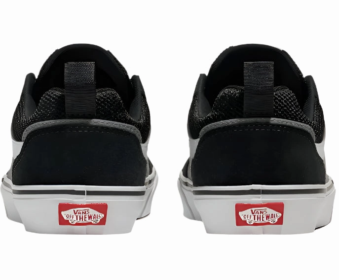 Toe Box Casual Shoes Vans Men's Filmore Low-Top Skate Sneakers  Black/Pewter