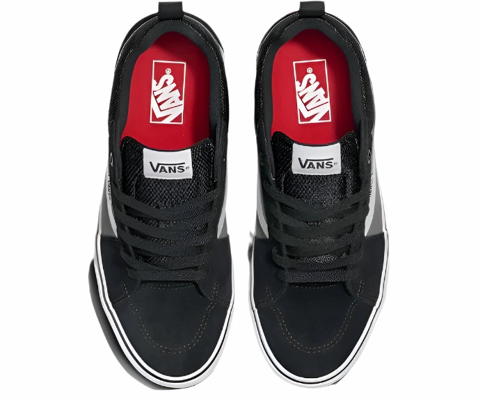 Casual Dansko Shoes Vans Men's Filmore Low-Top Skate Sneakers  Black/Pewter