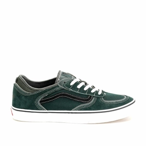 Vegan Suede Skate Shoes Vans Skate Rowley Shoes Dark Forest