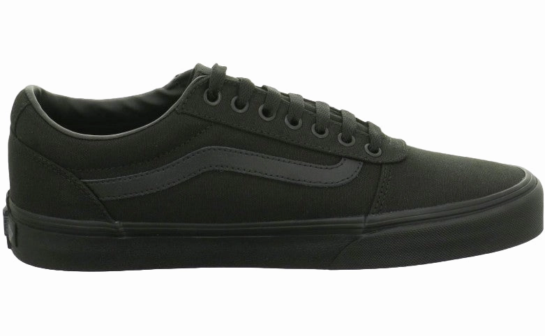 Vans Ward Canvas Black/Black Sneakers For Men Running Shoes Heavy Runners With Flat Feet