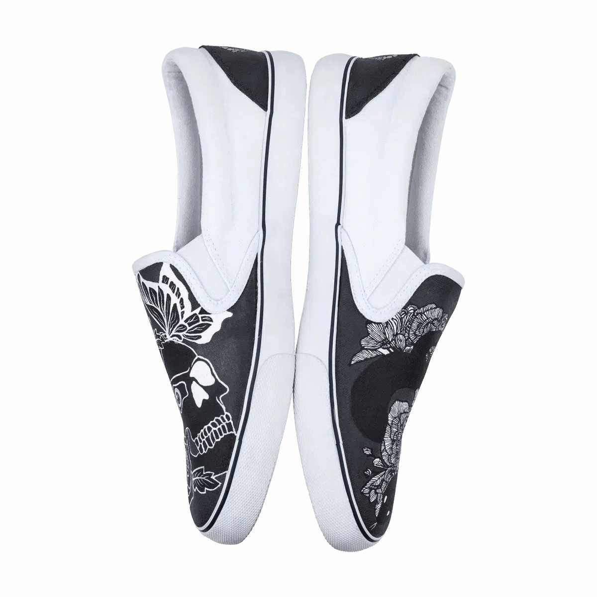 Vans X Tattoo Design Sneakers High Top Slip On Sneakers