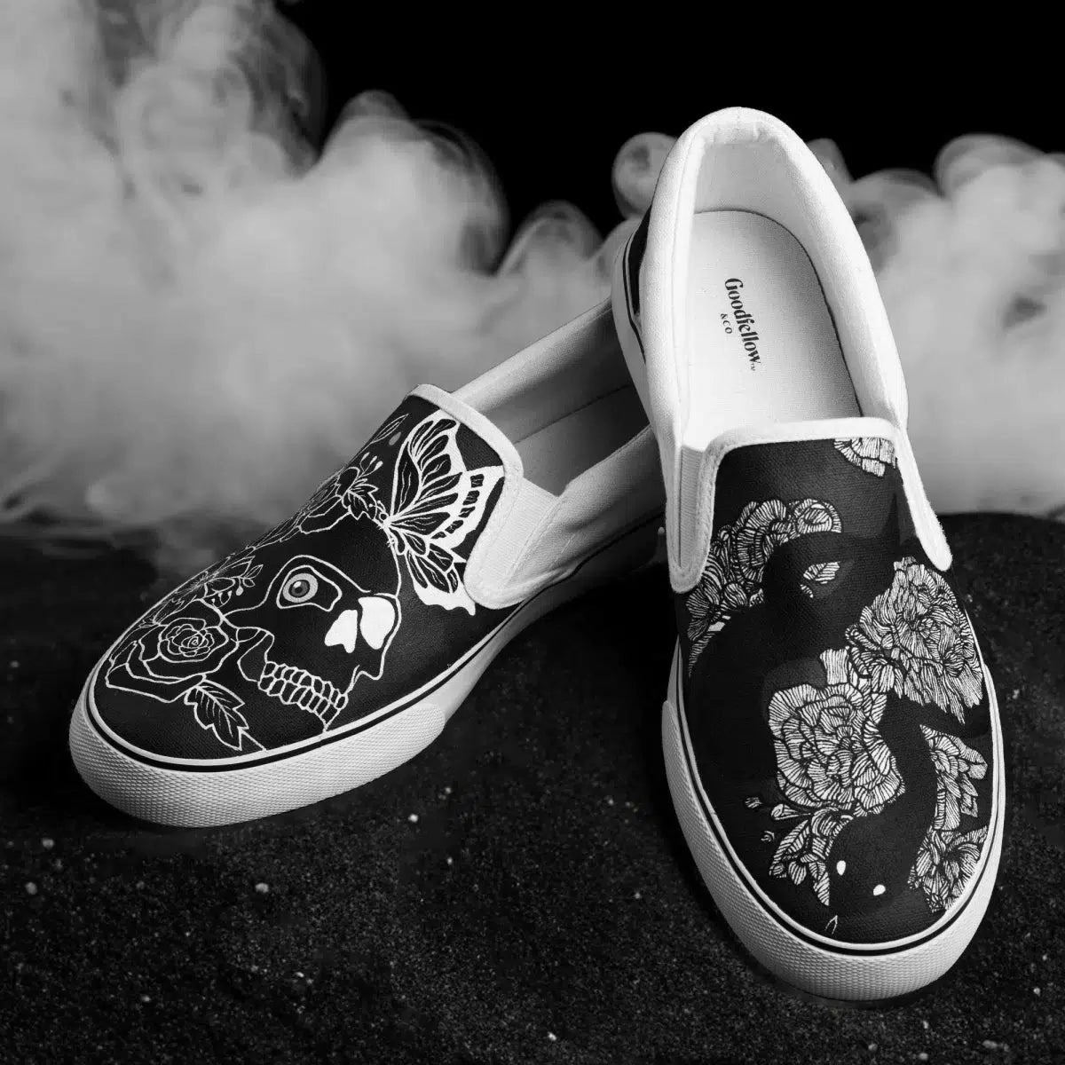 Vans X Tattoo Design Sneakers Best Slip On Shoes For Neuropathy