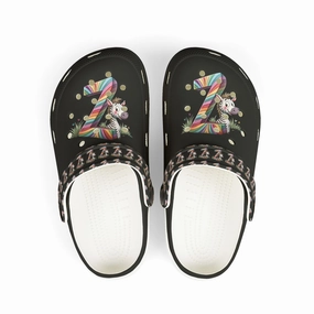 Bunion Hiding Sandals Vibrant Kid's "Z" EVA Foam Clogs with Fun Patterns, Comfortable Summer Shoes for Kids, Playful Footwear for School