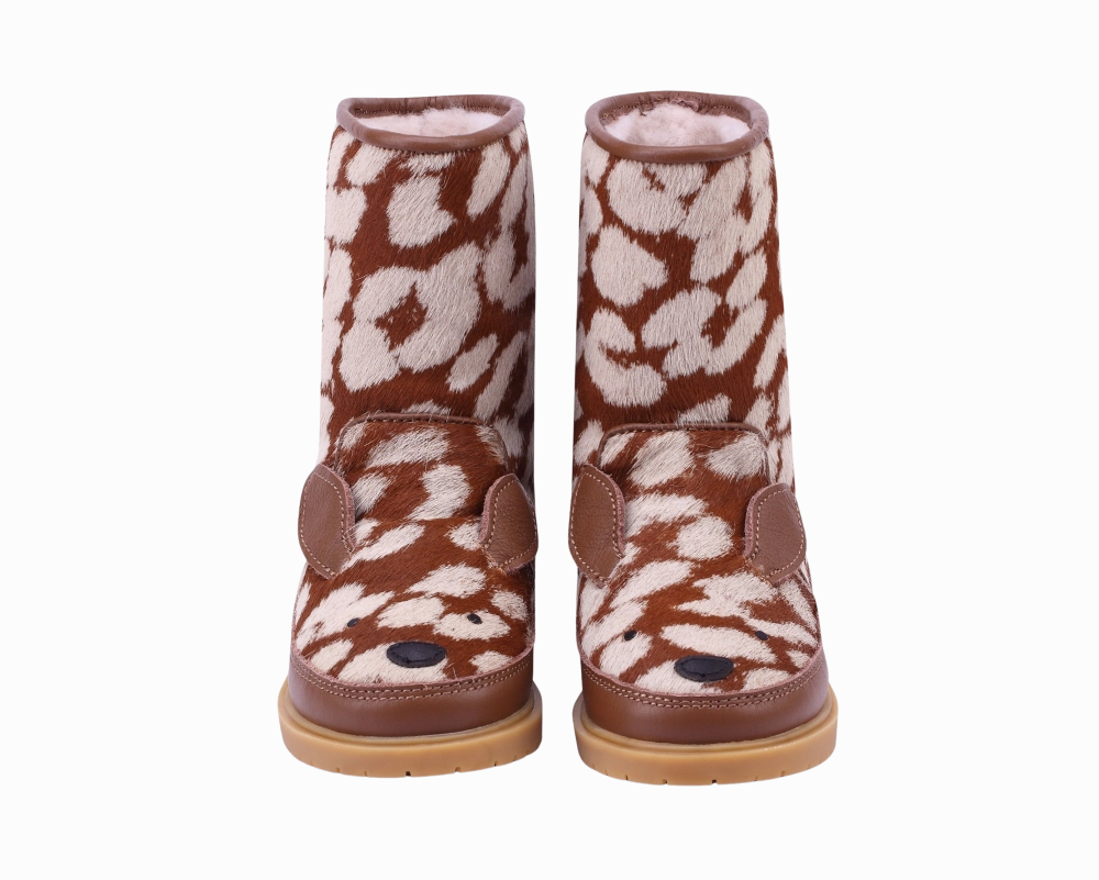 Wadudu Exclusive Boots | Bambi | Brown Spotted Cow Hair Fear Of God Boots