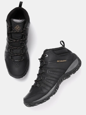 Running Shoes That Are Waterproof Columbia Men Black WOODBURN II CHUKKA WP OMNI-HEAT