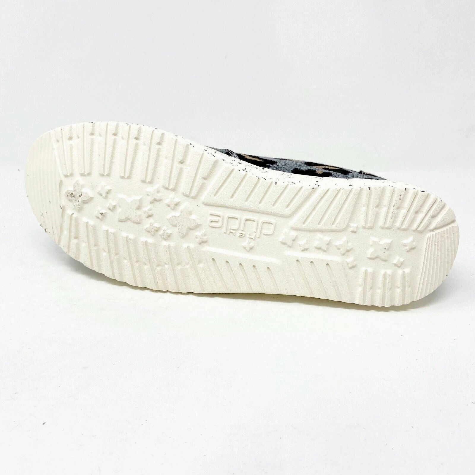 Hey Dude Womens Misty Charcoal Cheetah Size 5 Slip On Walking Shoes Best Athletic