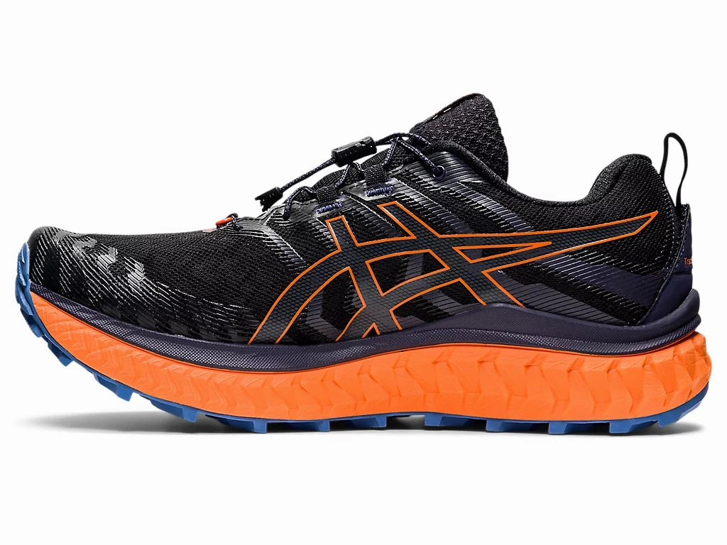 ASICS Men's TRABUCO MAX (Black/Shocking Orange) Asics Cloud Running Shoes