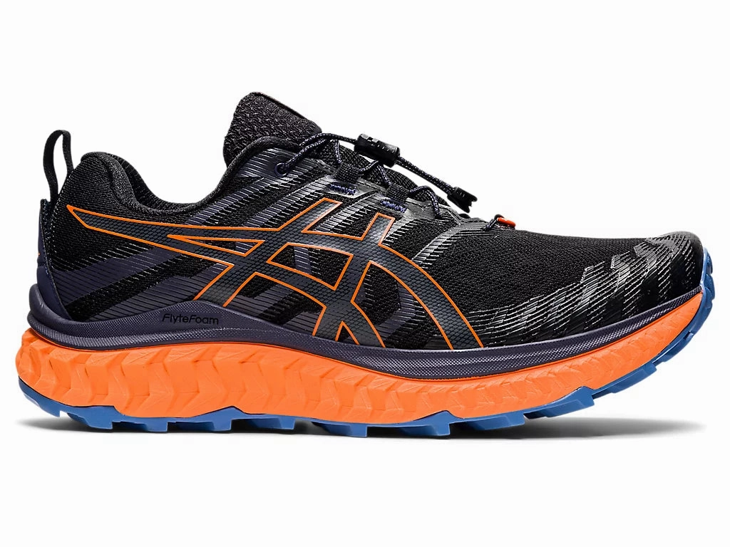 ASICS Men's TRABUCO MAX (Black/Shocking Orange) Asics Shoes Japan Website