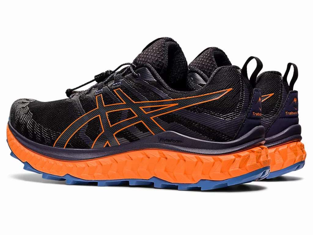 ASICS Men's TRABUCO MAX (Black/Shocking Orange) Tennis Shoes Asics Gel Resolution 9