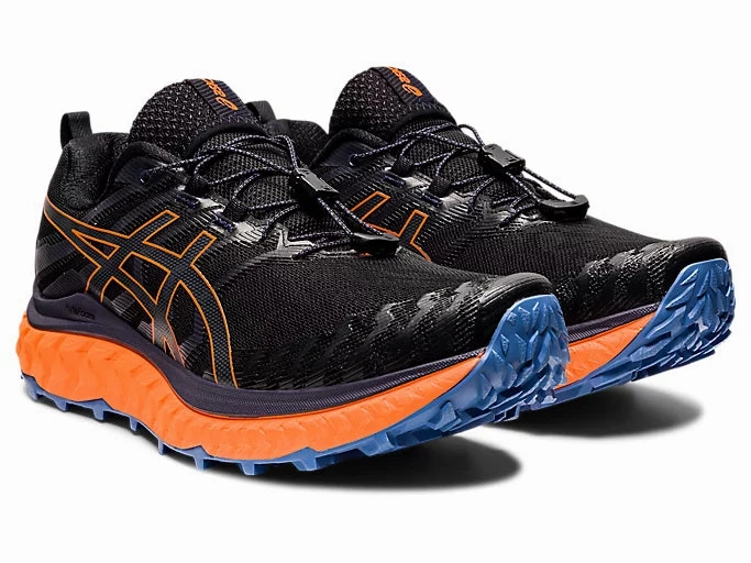 Asics Gt-1000 13 Grade School Running Shoes ASICS Men's TRABUCO MAX (Black/Shocking Orange)