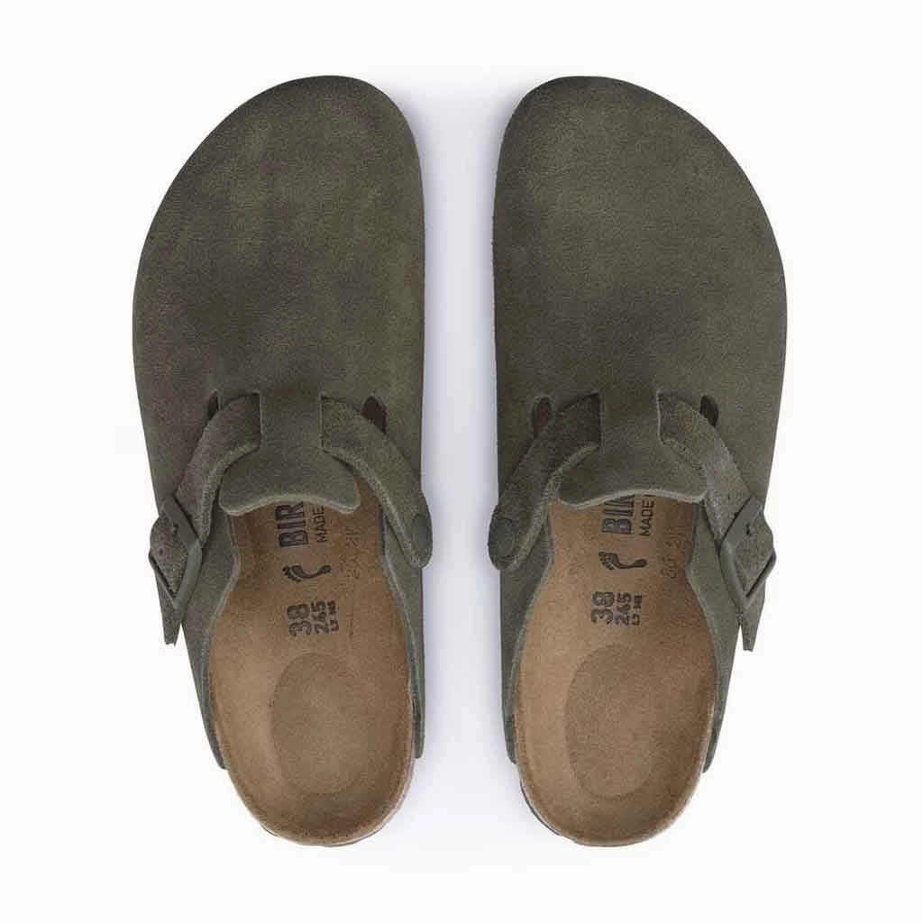 Abella Flat Shoes Birkenstock Boston Clog - Thyme