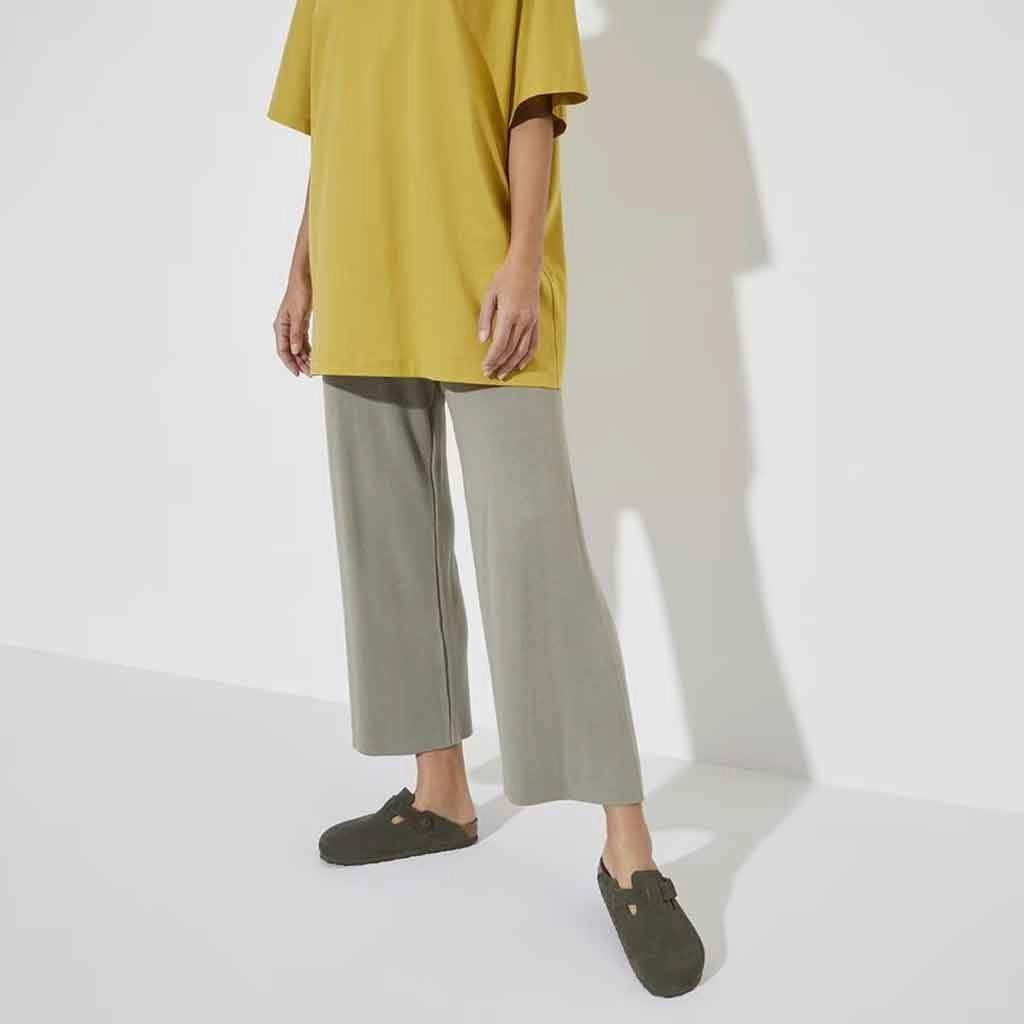 Running Shoes For Those With Flat Feet Birkenstock Boston Clog - Thyme