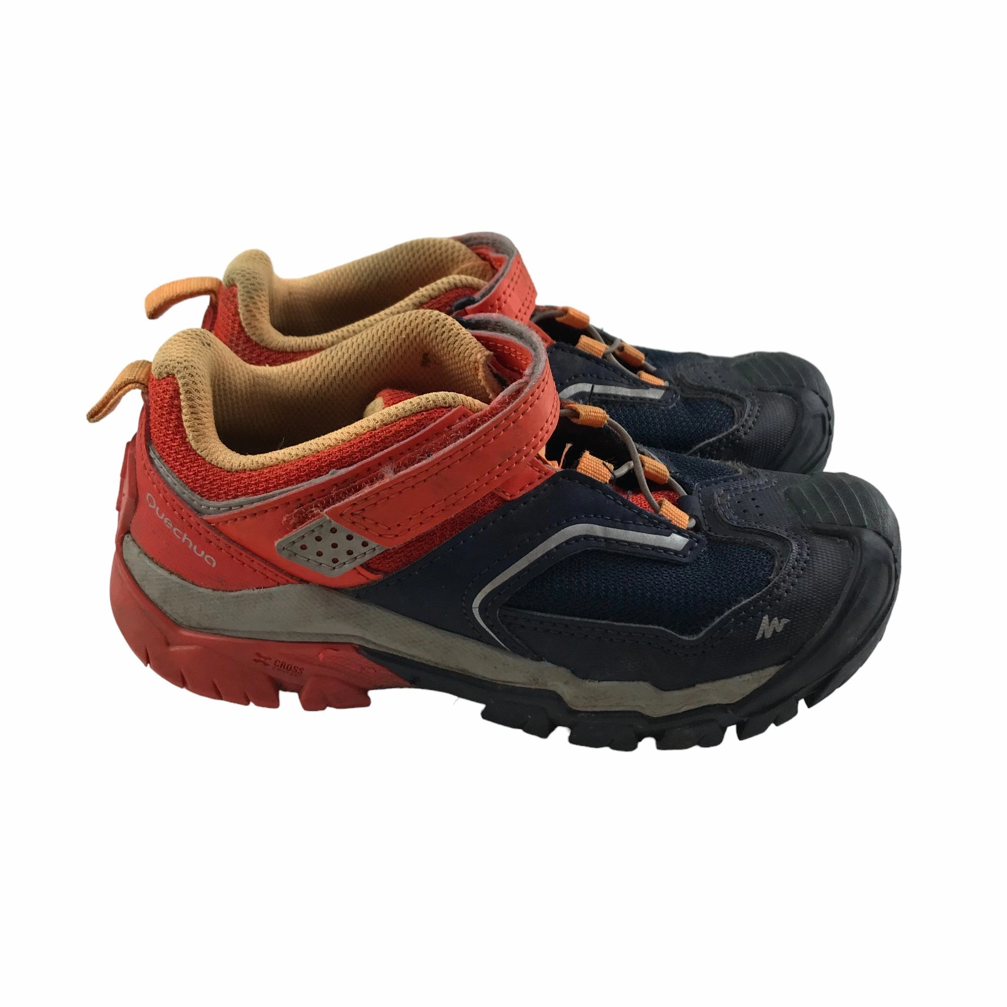 Decathlon Walking Shoes Shoe Size 12 Junior Navy and Orange CrossRock Reviews Walking