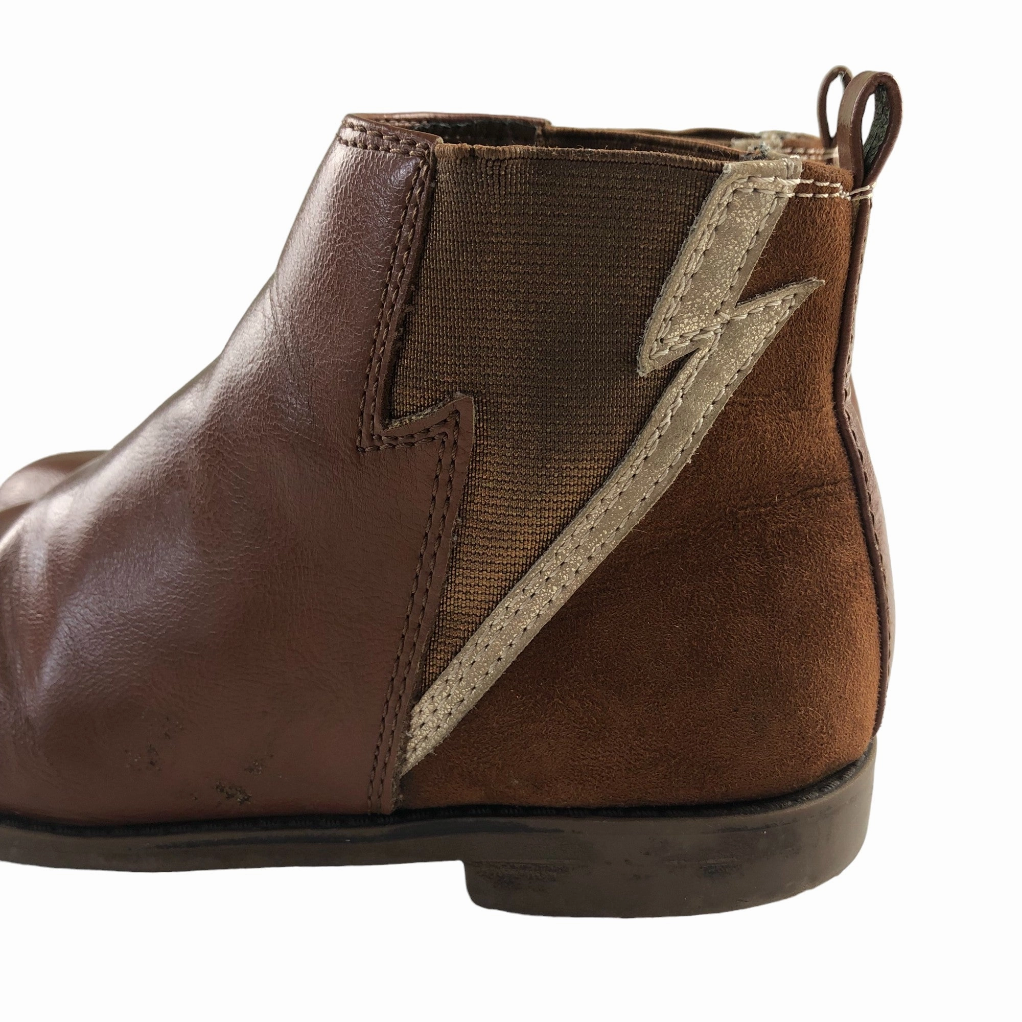 Matalan Boots Shoe Size 2 Brown Slip on Boots with lighting stripe detail Muck Boots Snow Boots