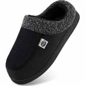 Ghetto Slippers Ablanczoom Mens Slippers: House Shoes Memory Foam Non-Slip Fuzzy Faux Fur Indoor Outdoor Winter Slippers for Men