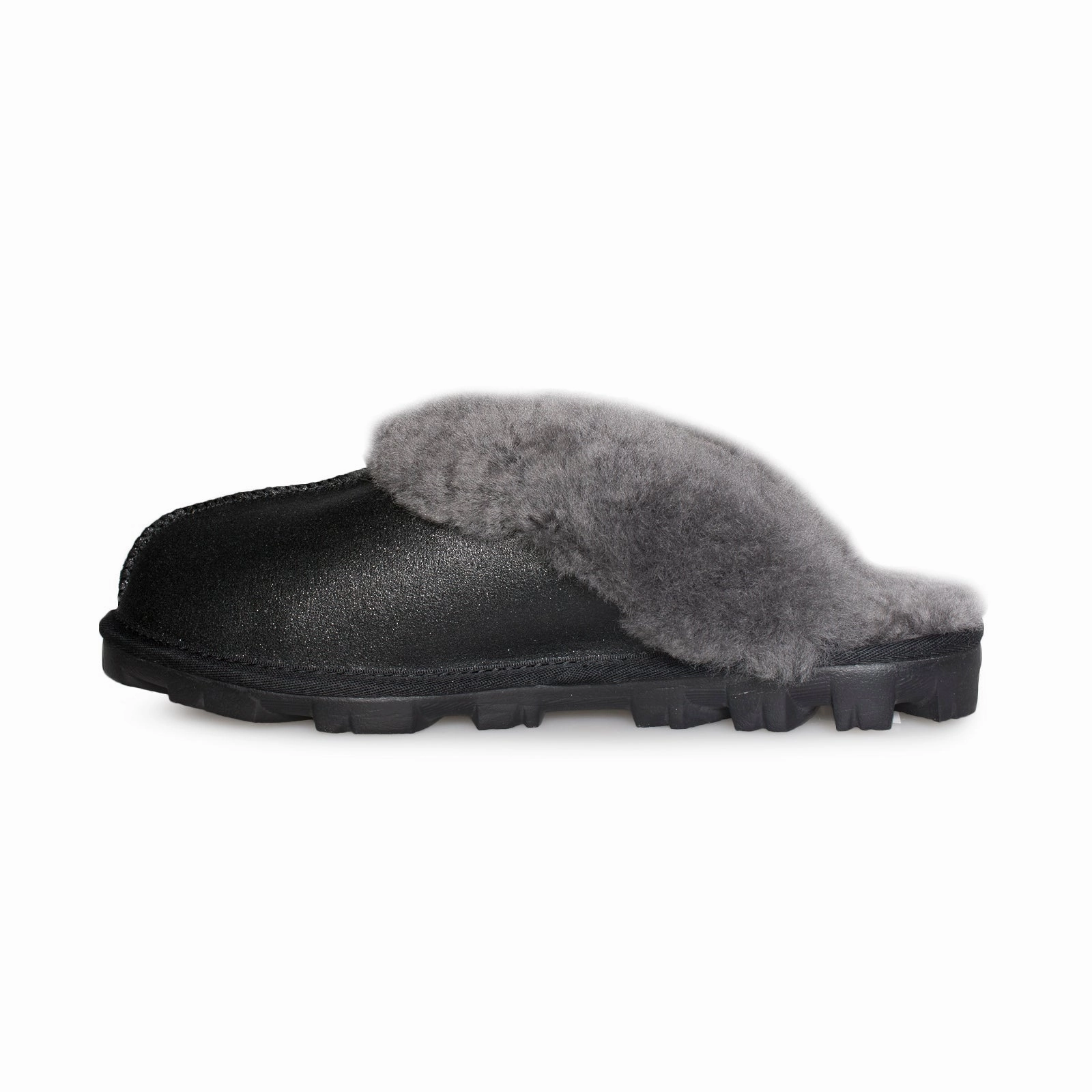 UGG Coquette Sparkle Black Slippers - Women's Mopping Slippers