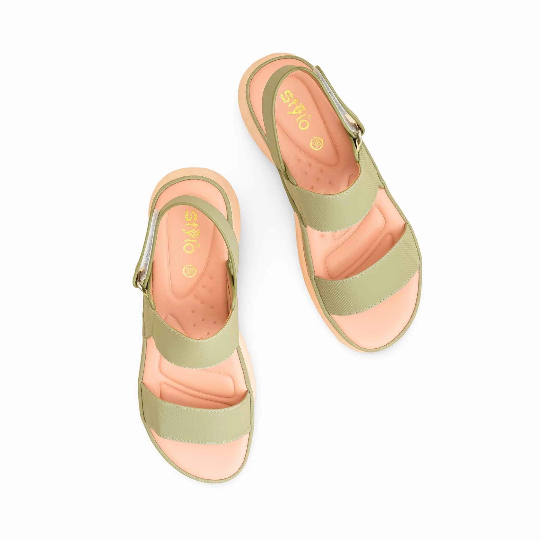 Sandals Lasource Grenada Olive Formal Sandal For Women PU0593