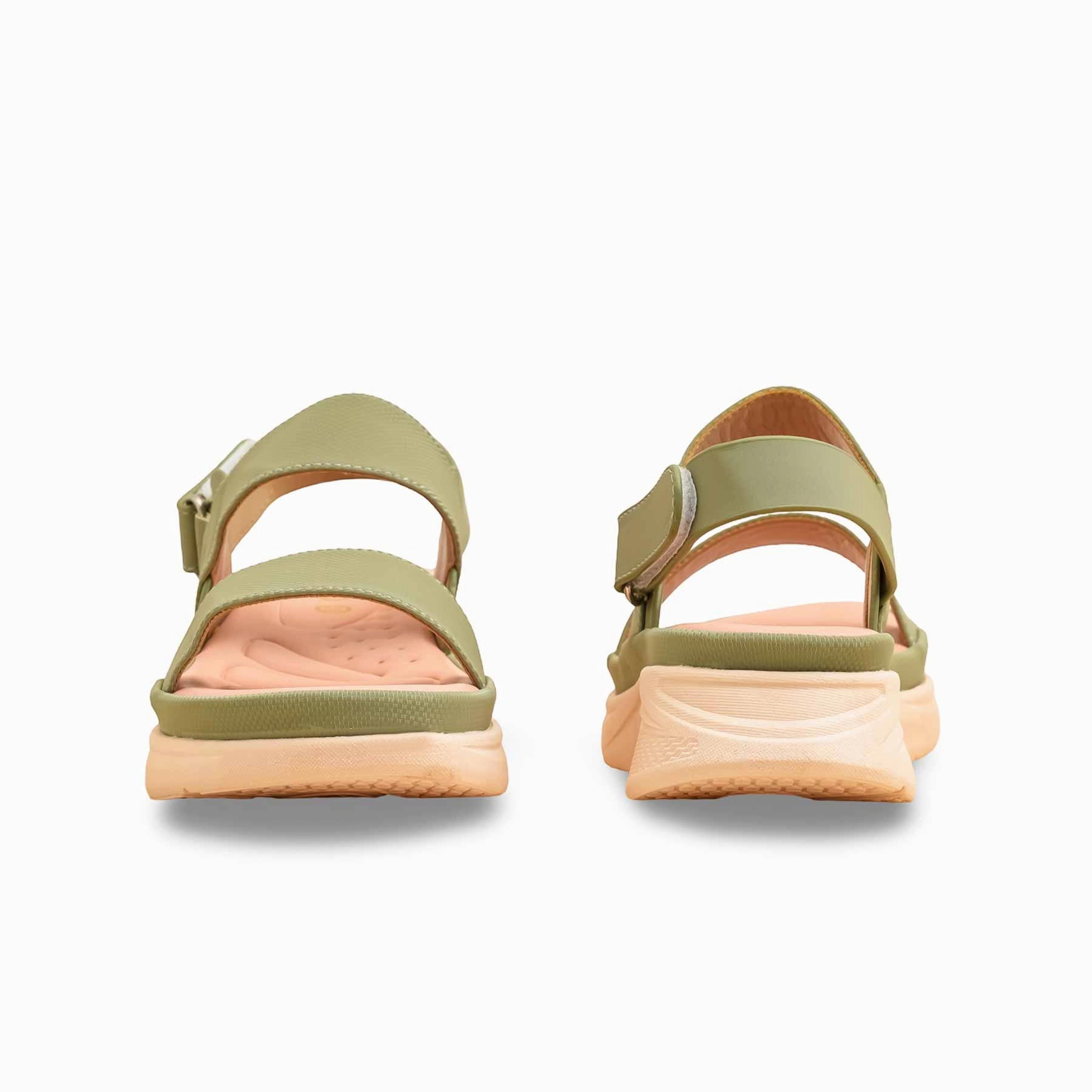 Olive Formal Sandal For Women PU0593 Sandals With Straps