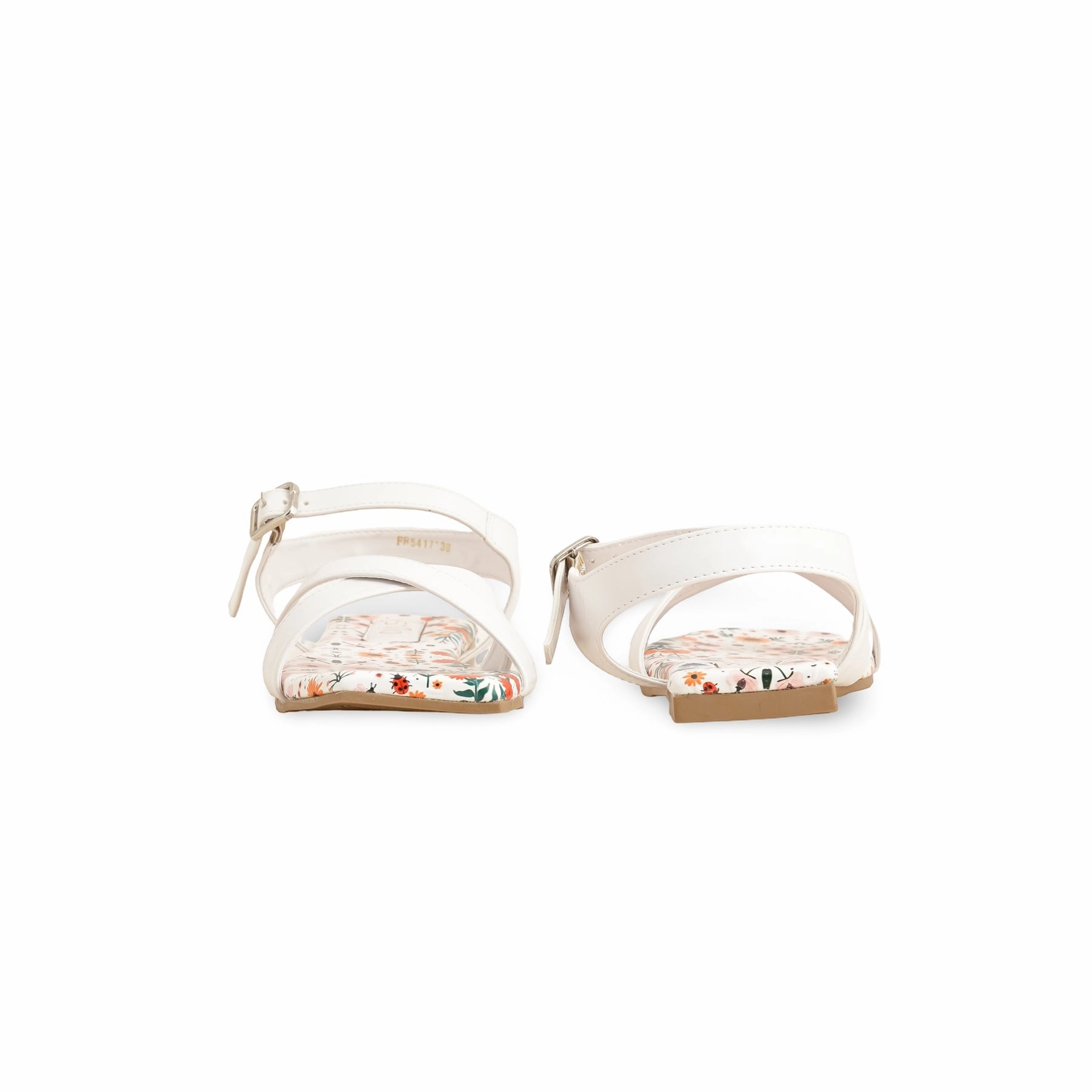 Lace Up Wedge Sandals White Formal Sandal FR5417