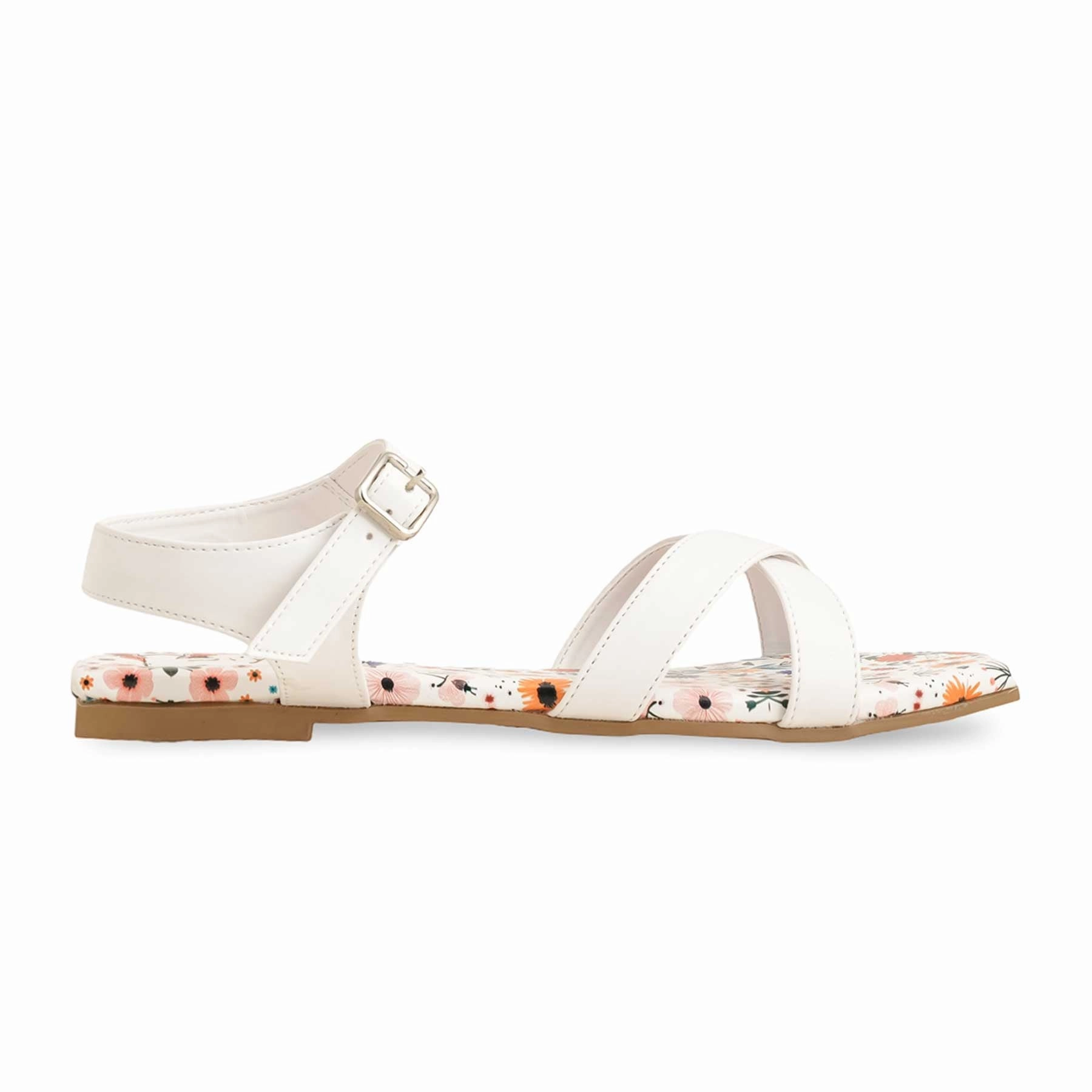 White Formal Sandal FR5417 Tie Up Sandals