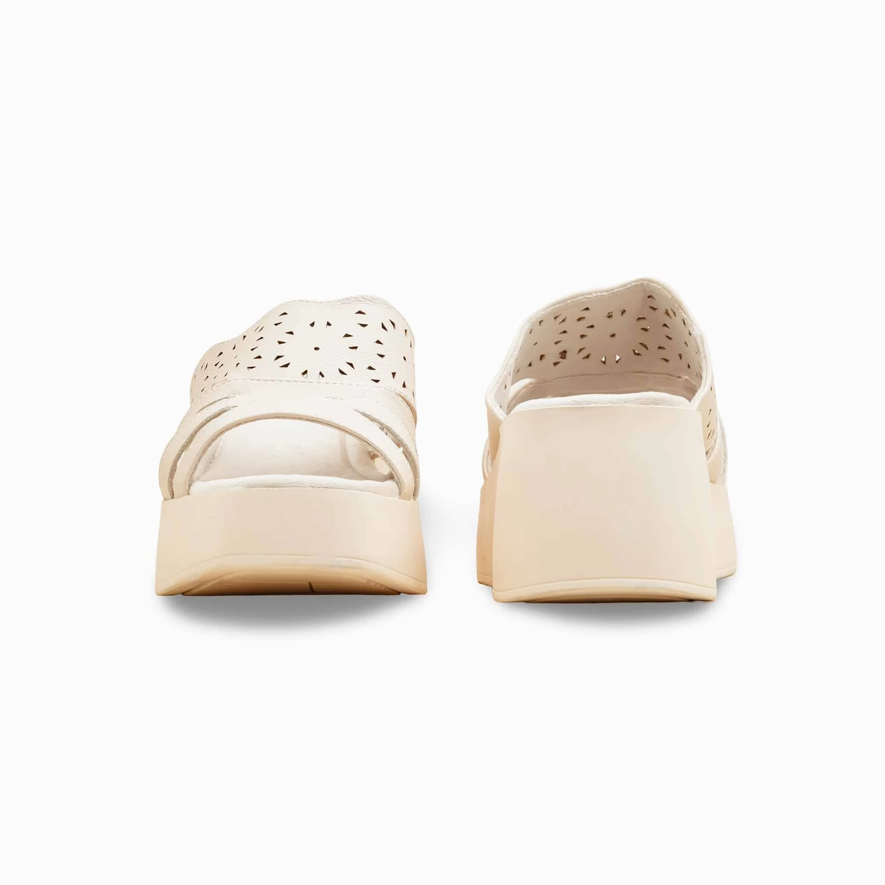 Slippers For Foot Pain White Formal Slipper For Women PU0606