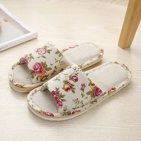 Exped Camp Slippers Women Home Slippers Indoor Floor Soft Couple Linen Slipper Spring Autumn Lightweight Unisex Bedroom Shoes Ladies Flax Flip Flops