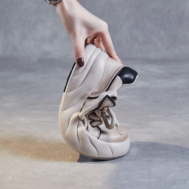 Women Minimalist Handmade Leather Casual Shoes Best Casual Shoes High Arches