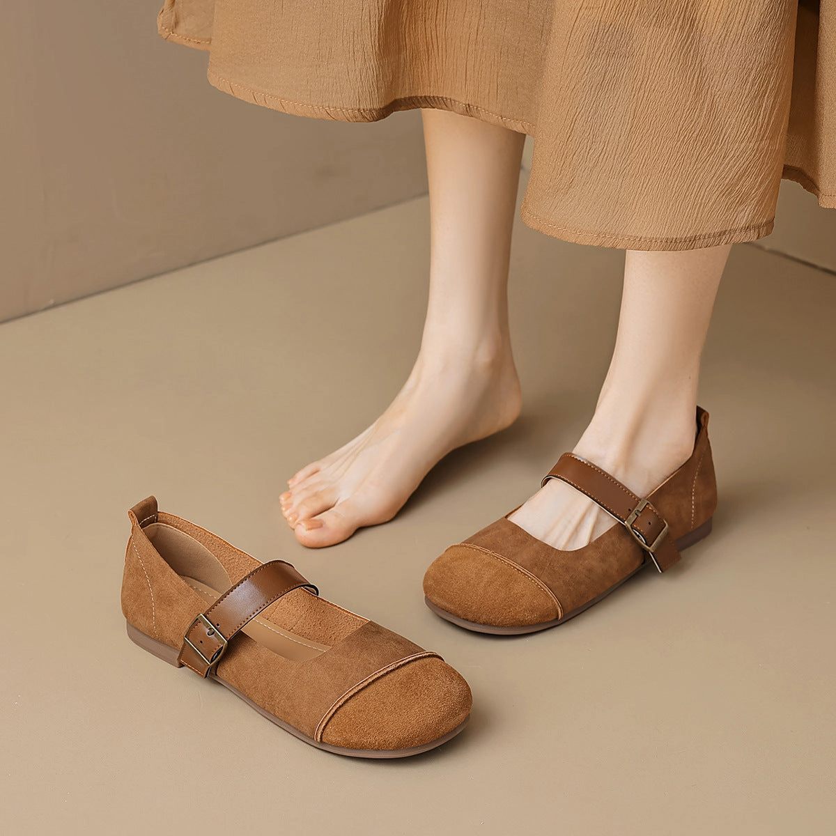 Women Retro Patchwork Soft Leather Casual Flats Kids' Originals Samba Og Casual Shoes