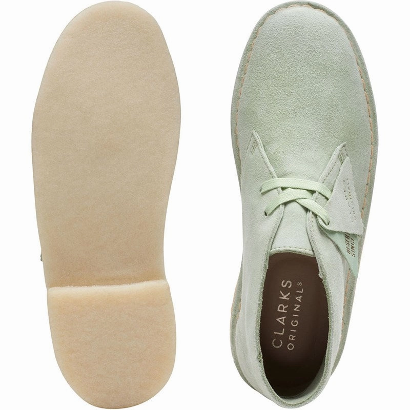Spurs For Boots Women's Clarks Desert Boot - Pale Green