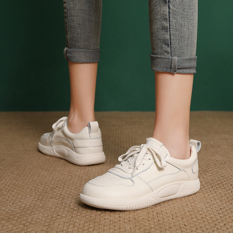 Women's Fashion Plain Quilted Leather Casual Shoes Golf Shoes Casual