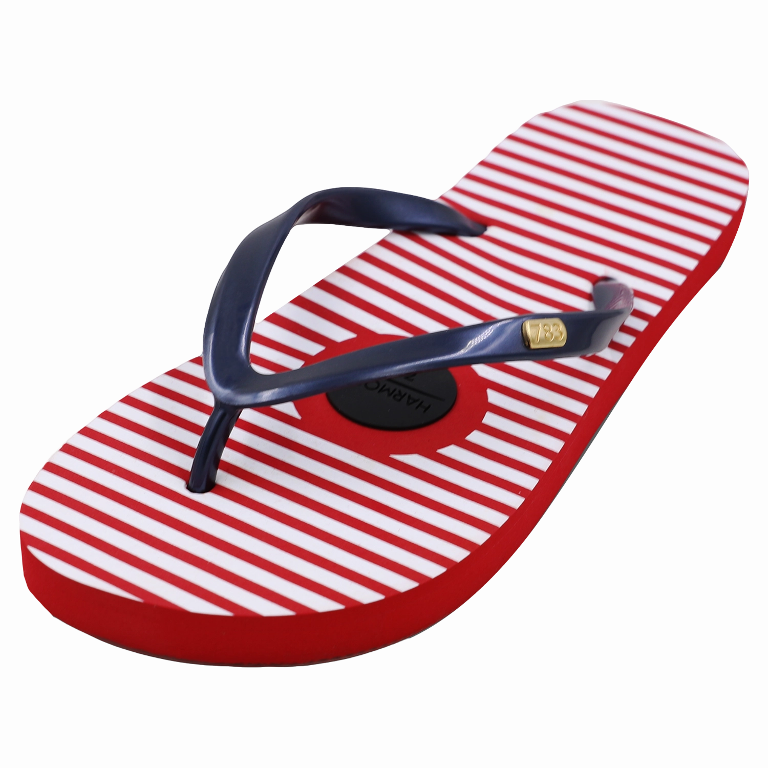 Women's Plug Flip Flop  Red, White, & Blue Walking Shoes Leather