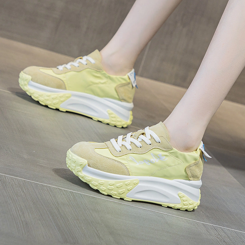 Women's Stylish Suede Canvas Platform Casual Shoes Dolce And Gabbana Casual Shoes