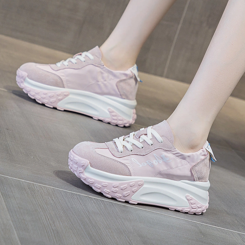 Women's Stylish Suede Canvas Platform Casual Shoes Mochi Casual Shoes