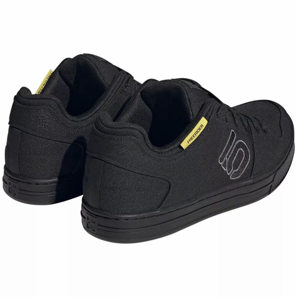 Five Ten Freerider Canvas Flat Pedal Shoe - Core Black-Dgh Solid Gray-Gray Five Flat Shoes With Wide Leg Pants