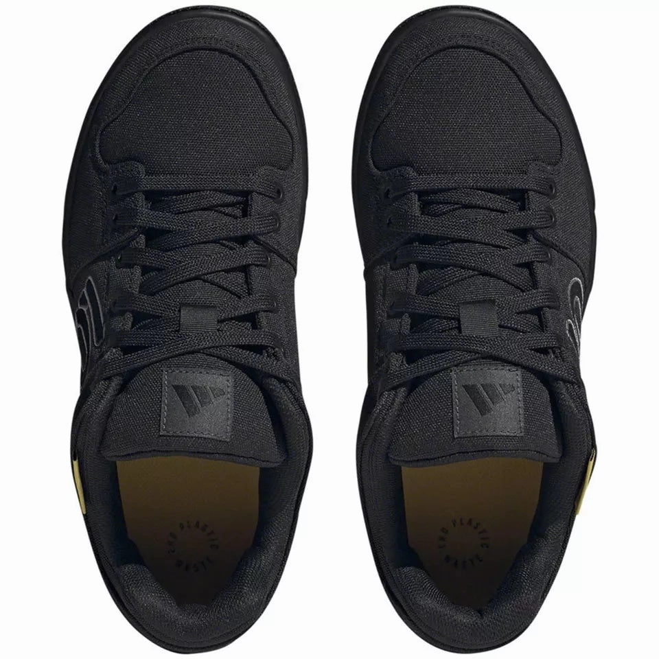 Five Ten Freerider Canvas Flat Pedal Shoe - Core Black-Dgh Solid Gray-Gray Five Rainbow Flat Shoes