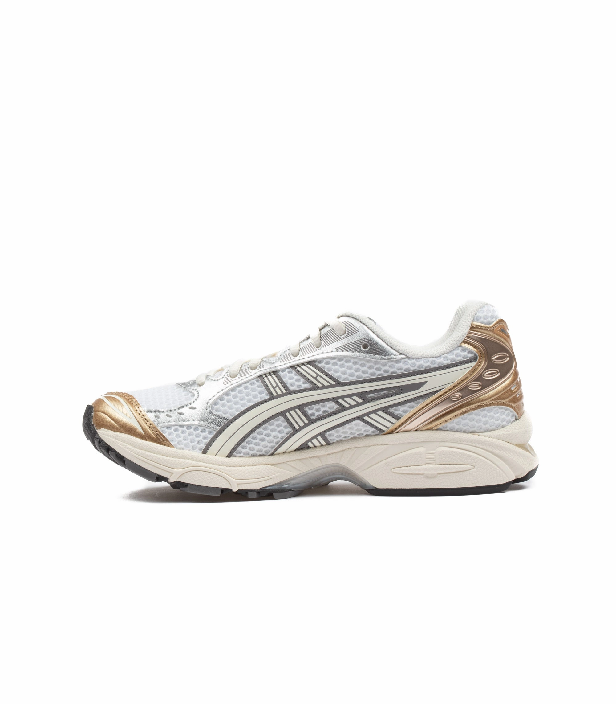Asics Gel-Kayano 14 Vintage White Cream Gold Wide Width Asics Shoes