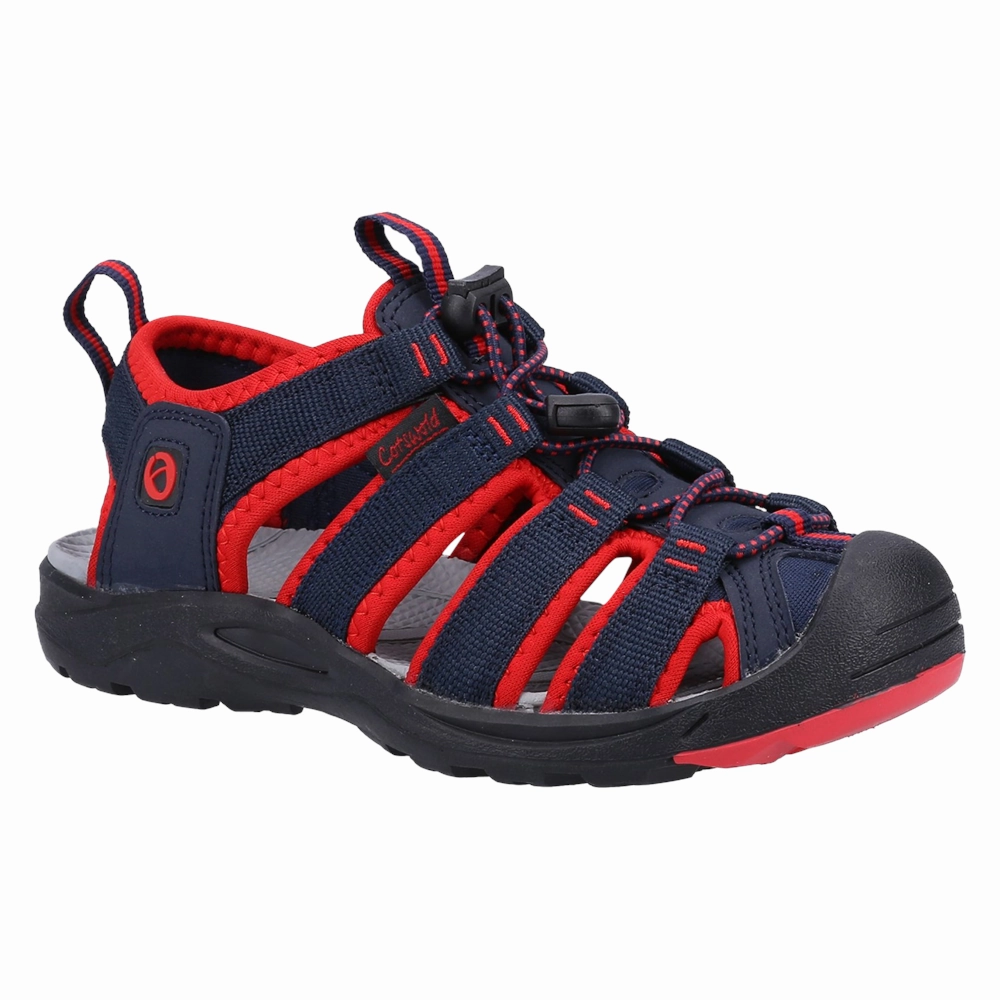 Junior Marshfield Recycled Sandals Navy/Red Walking Shoes Arch Support