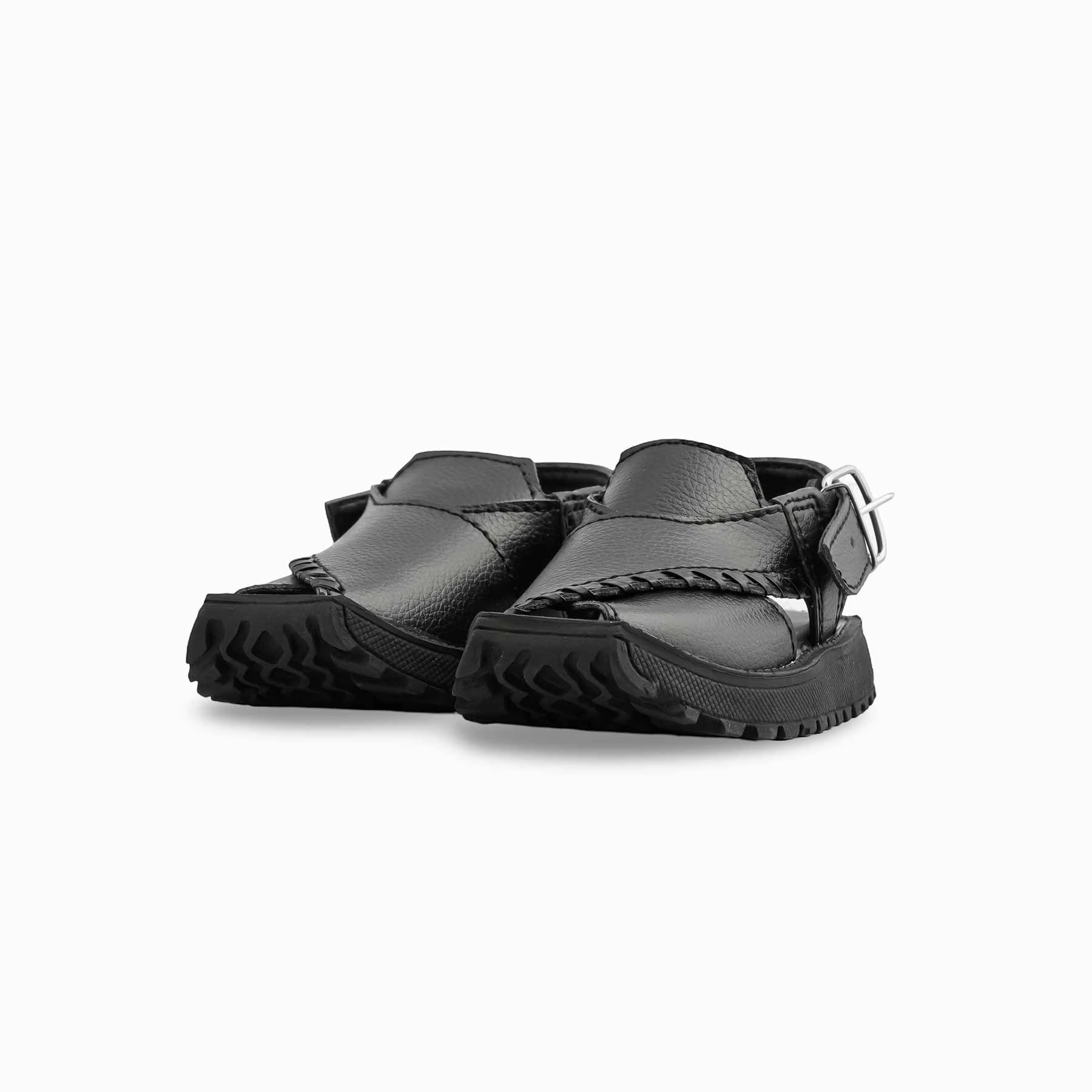 Boys Black Peshawari Chappal KD4929 Eric Michael Sandals