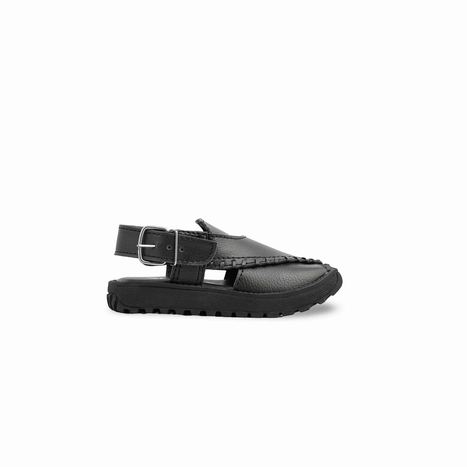 Boys Black Peshawari Chappal KD4929 Are Ugly