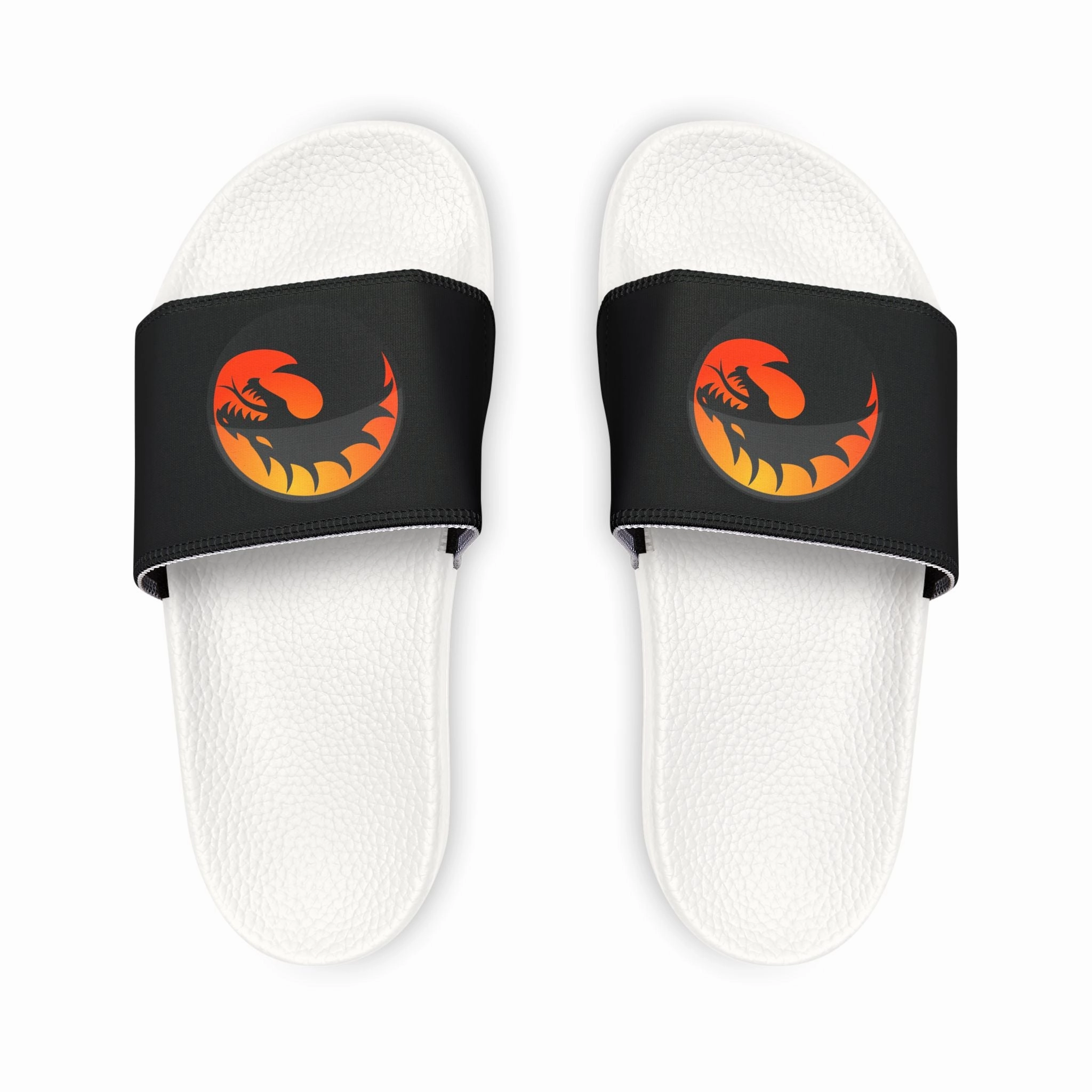 Youth Dragon Print Sandals, Fun Summer Footwear, Beachwear, Playful Slide Sandals, Casual Outdoor Shoes, Kids Summer Shoes Deals On Sandals