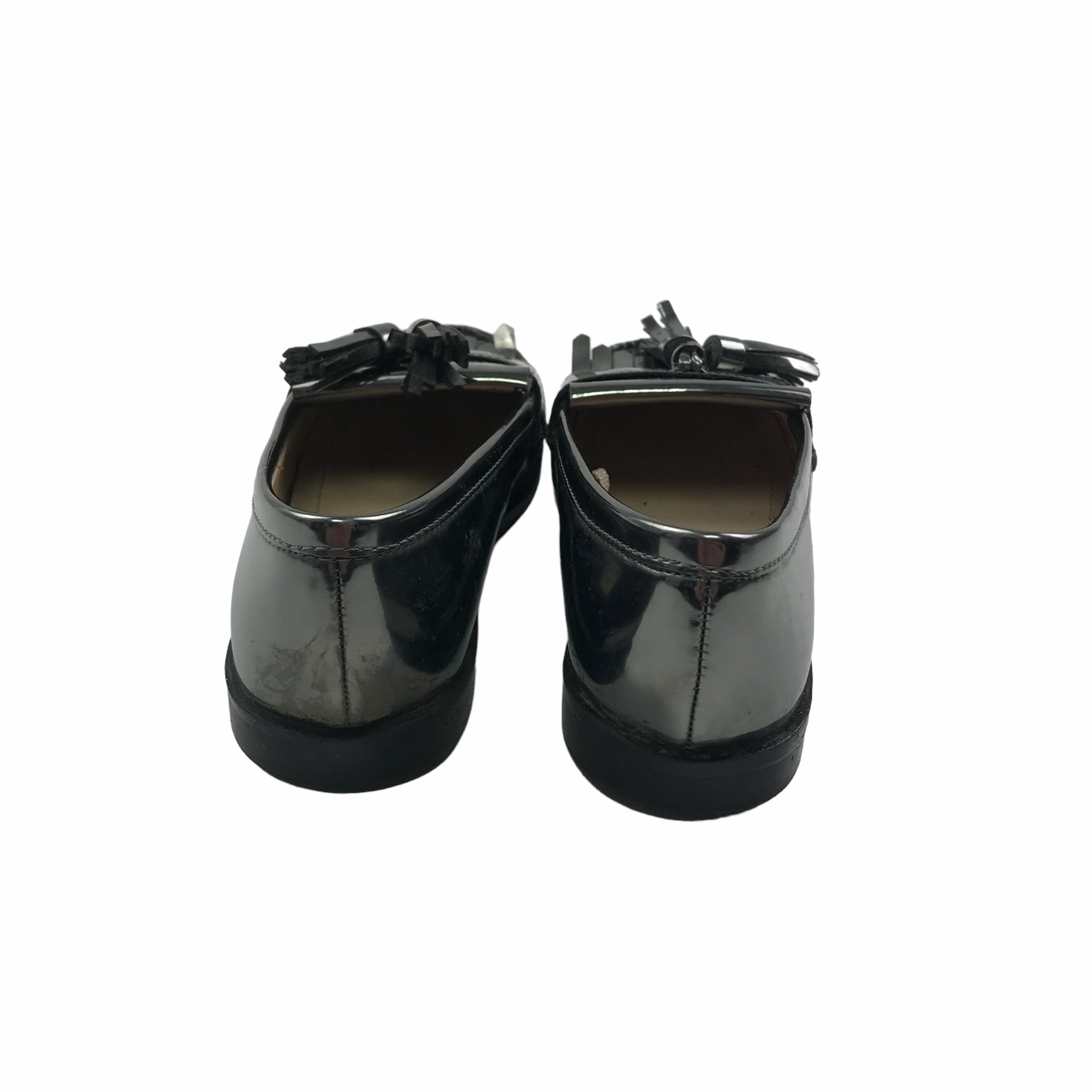 Best Basketball Shoes Zara Grey Metallic Tassel Loafers Shoe Size 9.5 junior