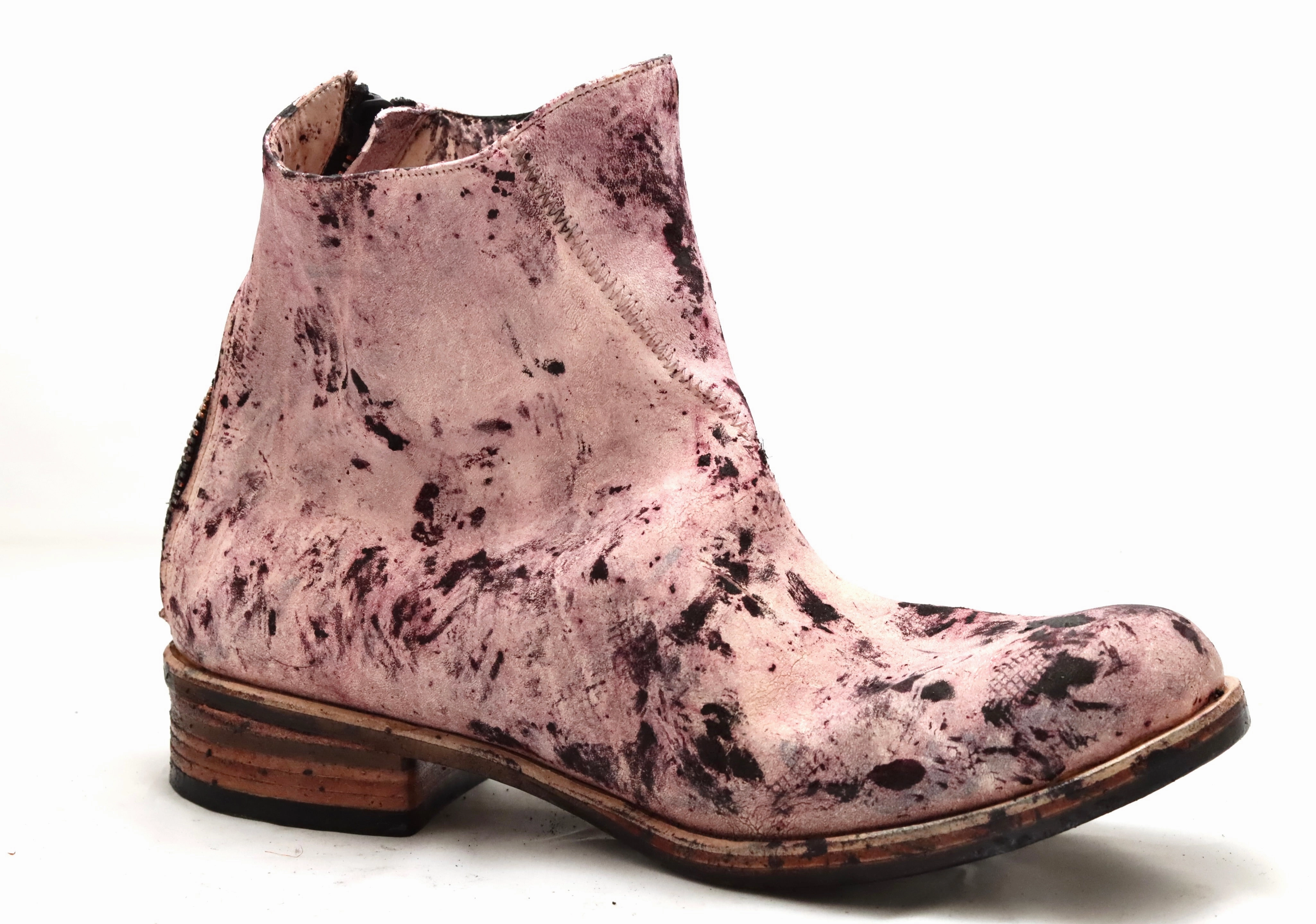 Zip back Boot  | pale rose overdye | culatta Craft And Glory Boots