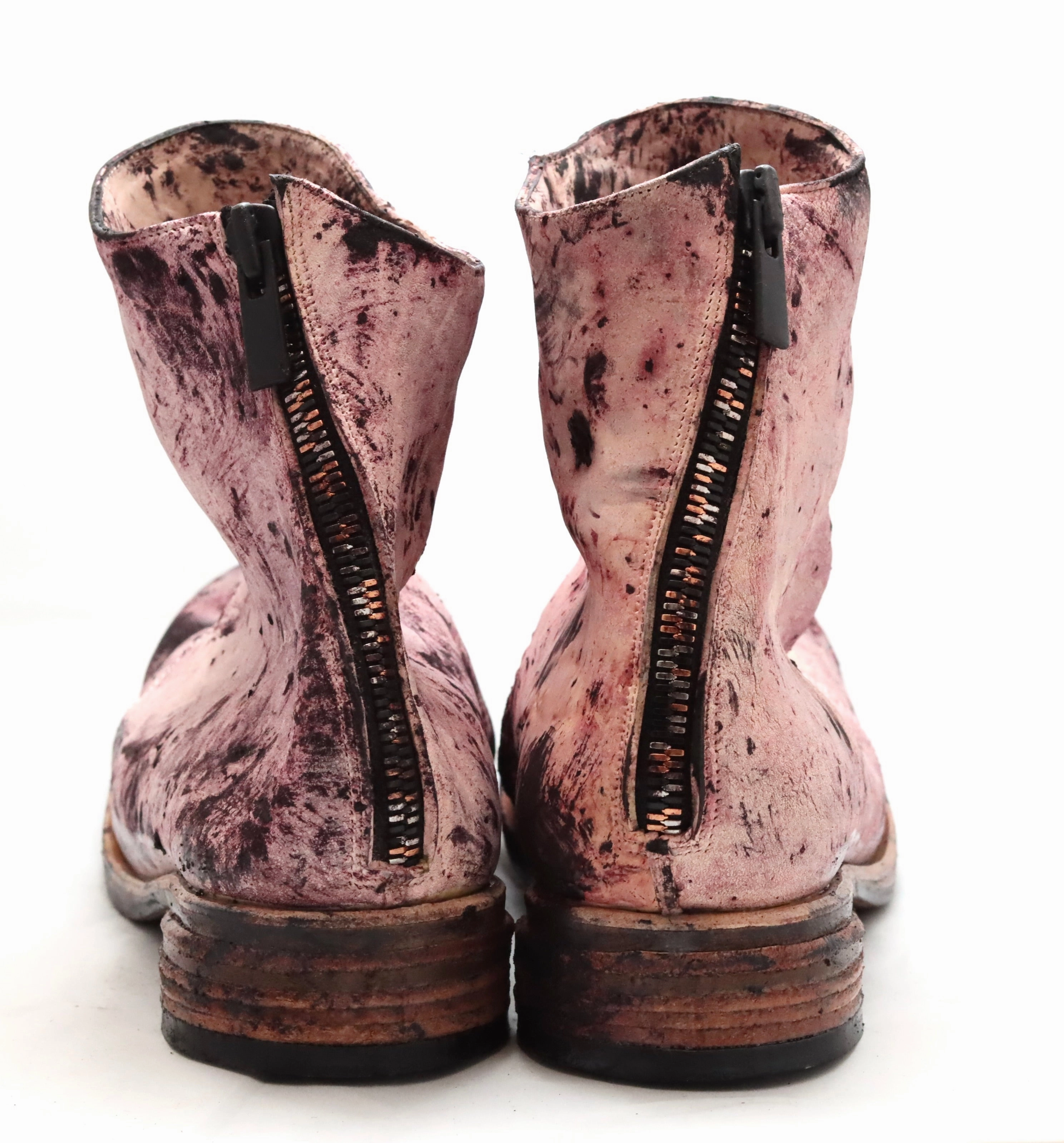 Zip back Boot  | pale rose overdye | culatta Dr Boots Platform